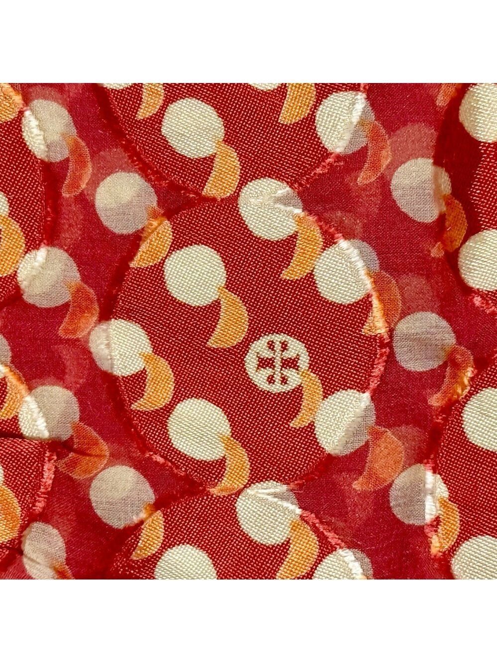 TORY BURCH silk blend logo blouse. Size 6